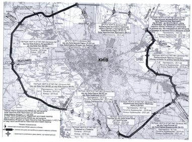 Какой будет Большая кольцевая в Киеве (карта)