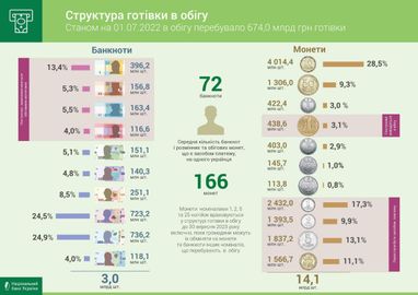 Обсяг готівки в обігу скоротився: скільки банкнот припадає на одного жителя України (інфографіка)