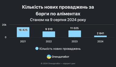 Де в Україні найбільше боржників по аліментах (інфографіка)