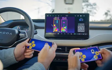 Власники електричних Škoda тепер матимуть можливість грати в ігри в авто