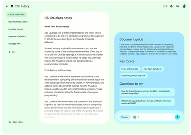 Google представила NotebookLM — приложение для работы с документами с искусственным интеллектом