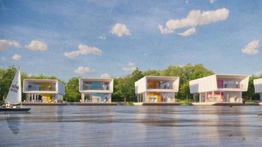Как конструктор: Голландская компания будет строить плавучие экодома (фото)
