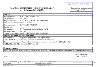 Помощь ВСУ и благотворительность за декабрь 2023 года