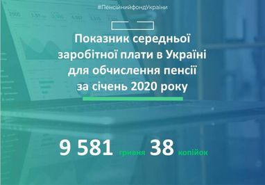 Пенсійний фонд назвав показник середньої заробітної плати за січень