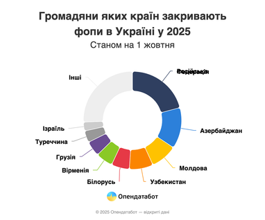 Сколько иностранцев открыли бизнес в Украине в этом году (инфографика)