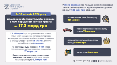 Інфографіка: Митна служба