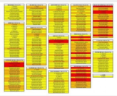 Сьогодні в Україні почало діяти нове карантинне зонування