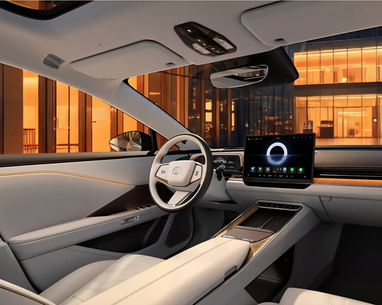 Электромобиль много оборудован