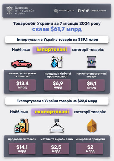 Инфографика: Государственная таможенная служба