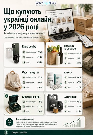 Что украинцы покупают онлайн и сколько тратят (инфографика)