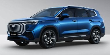 Семь мест и двигатель Volvo: представлен недорогой экспортный кроссовер Geely (фото)