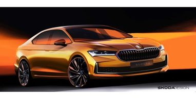 Новый флагман Skoda рассекречен на первых официальных изображениях