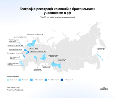 Географія реєстрації компаній