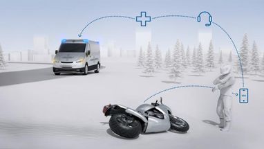 Bosch внедряет автоматические вызовы экстренной помощи для мотоциклистов в случае ДТП
