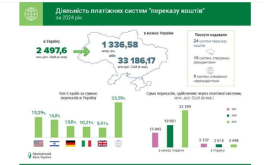 83% больше, чем в 2023: куда украинцы переводили средства и сколько (инфографика)