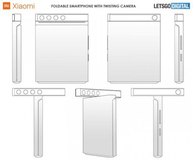 Xiaomi придумала смартфон з гнучким екраном і поворотною квадрокамерою (фото)