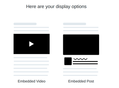 Twitter. Embedded posts.