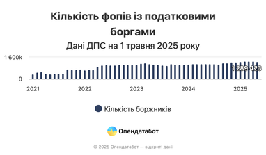 ФОПи нарощують борги: податкова заборгованість зросла вдвічі