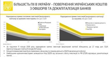 Минфин назвал основные источники иностранных инвестиций (инфографика)