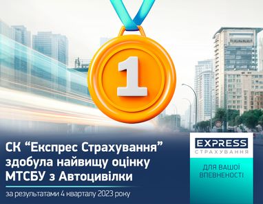 СК «Экспресс Страхование» получила самую высокую оценку МТСБУ по ОСАГО