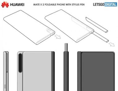 Huawei проектирует гибкий смартфон с перьевым управлением (фото)