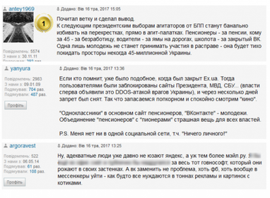 Что читатели Finance.UA думают о запрете 1С, Яндекс, ВК, Mail.ru и других