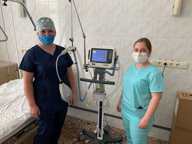 Аппарат ИВЛ уже спасает жизни в Киевской городской больнице