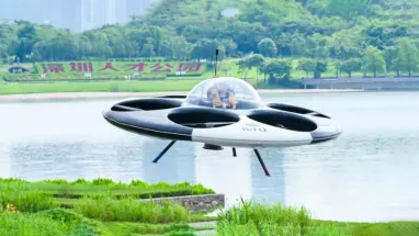 В Китае испытали летающую тарелку