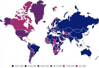 Сколько стоит мобильный интернет в разных странах (инфографика)