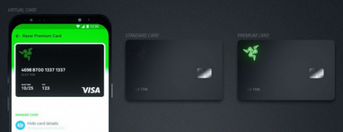 Razer представила першу в світі банківську картку з підсвічуванням