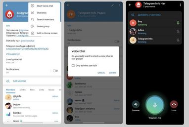 В Telegram появились групповые аудиозвонки