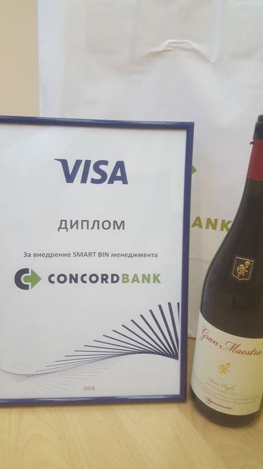 Concord bank став принциповим членом VISA