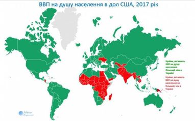 Україна стала найбіднішою країною Європи — дані МВФ (інфографіка)