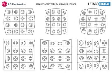LG запатентувала смартфон з 16 модулями камери