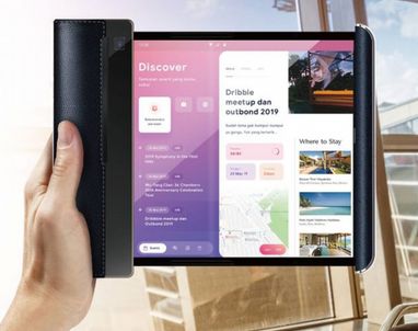 Показан сворачивающийся смартфон Compal Scroll с гибким 10-дюймовым дисплеем