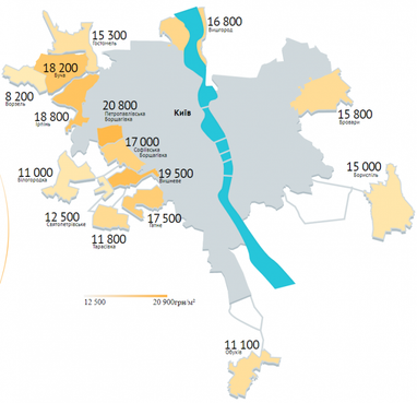 Життя у передмісті: скільки коштують квартири під Києвом (інфографіка)