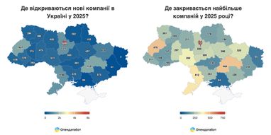 Бизнес-динамика: сколько компаний открыли и закрыли в Украине за полгода