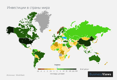 Україна залучає менше інвестицій за Нігерію та Мозамбік