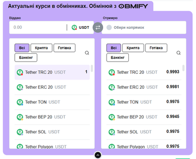 Обмінюйте крипту за найкращим курсом: зручний сервіс вже на Finance.ua