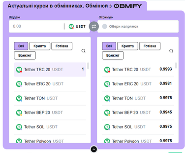 Обменяйте крипту по лучшему курсу: удобный сервис уже на Finance.ua