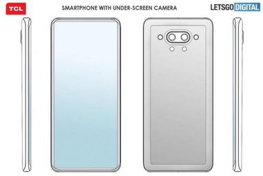 TCL придумала смартфон з підекранною камерою і незвичайним дизайном