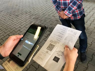 На границе Украины действует е-проверка COVID-сертификатов (фото)