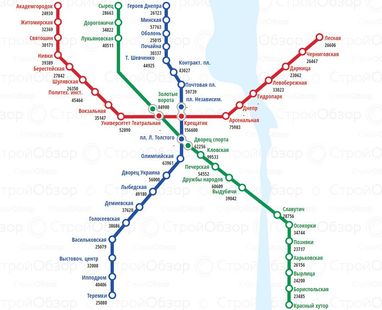 Цены на квартиры в новостройках возле станций метро (инфографика)