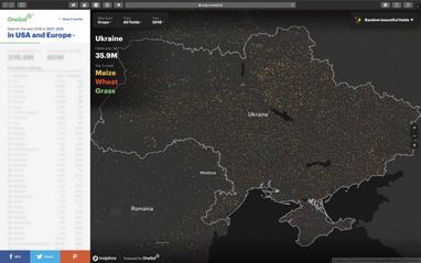 Україна посіла друге місце в Європі і США за площею угідь (інфографіка)