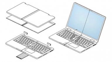 Samsung запатентовала ноутбук со съёмным складным дисплеем