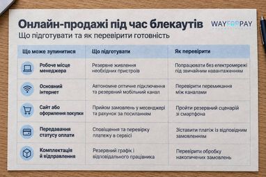 Як бізнесу підготуватися до блекаутів і не втратити онлайн-продажі