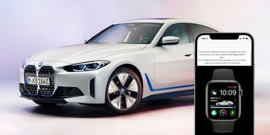 BMW готує додаток Apple Watch для управління електромобілем BMW i4