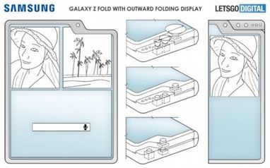 Samsung запатентувала три нові версії Galaxy Z Fold з гнучким дисплеєм