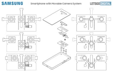 Samsung запатентувала камеру смартфона з рухомими датчиками