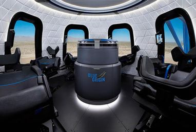 Blue Origin вперше показав салон туристичного космічного корабля (фото)